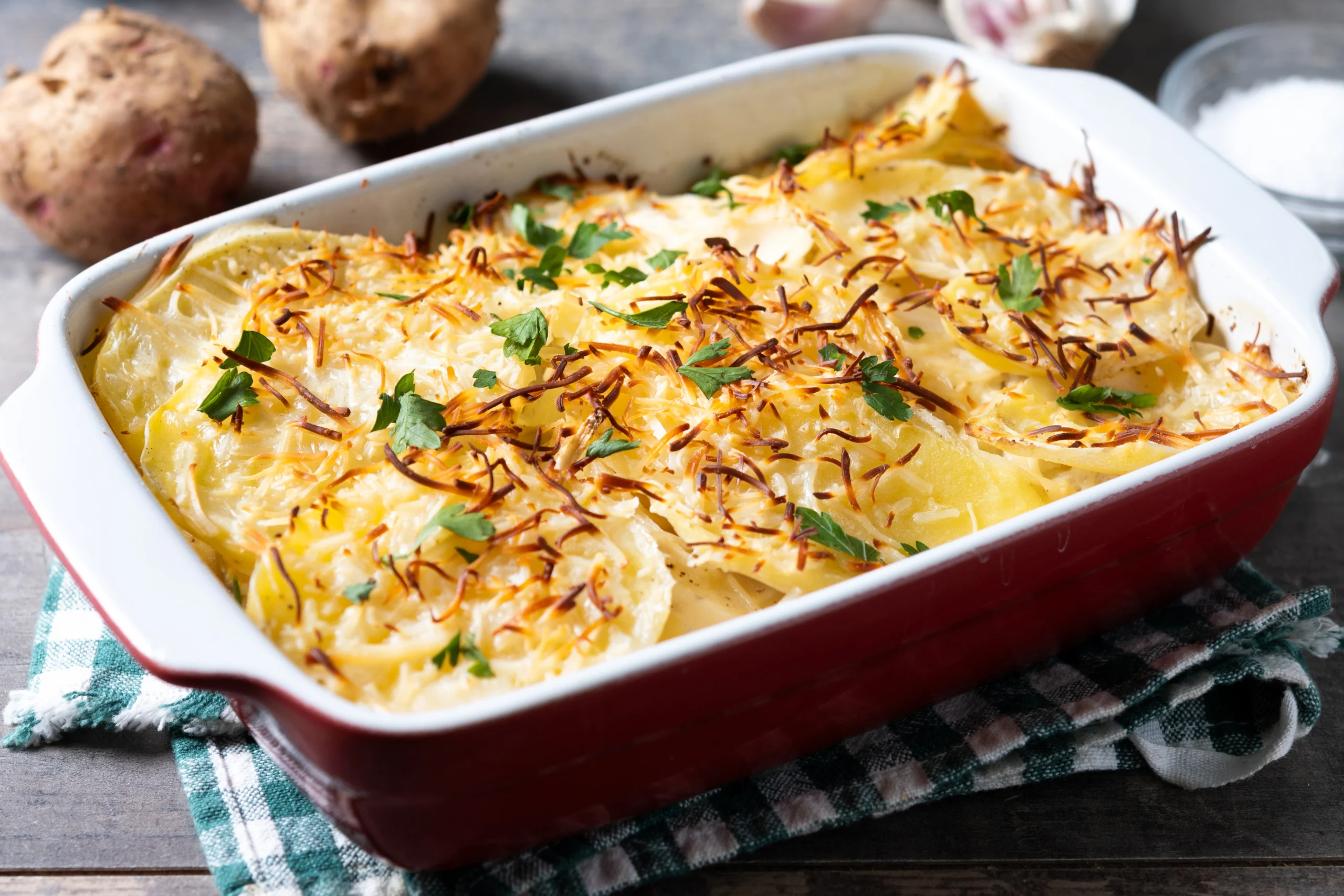 Scalloped Potatoes with Cheese Powder