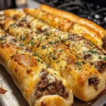 Philly Cheesesteak Stuffed Cheesy Breadsticks